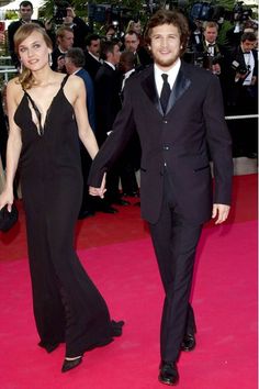 Diane Kruger Doesn T Plan On Marrying Longtime Love Joshua Jackson Diane Kruger With Future Husband Guillaume Canet At Cannes Premiere Of Moulin Rouge May