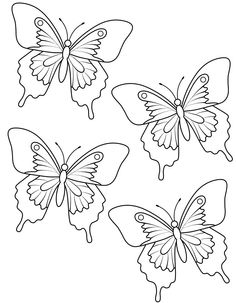 butterfly templates and printables that can be used to create decorations such as butterfly garland - Butterfly Template Free butterfly templates and printables that can be used to create decorations such as butterfly garland - Butterfly Template Free