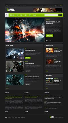 42 best gaming web templates images templates website games websites templates