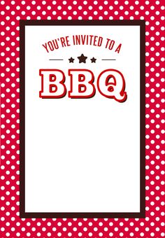 a barbecue free printable party invitation template greetings