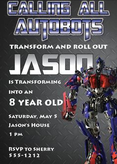 27 Best Transformer Party Ideas Images Birthday Hey Look At This Really Awesome Etsy Listing Https Www