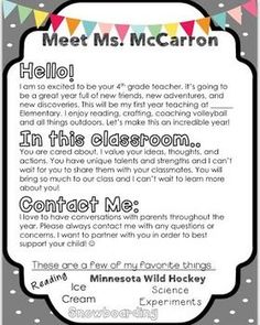 freebie editable welcome letter for back to school i used this welcome letter to parents template