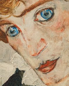 Egon Schiele - Portrait of Wally Neuzil -1912 - detail