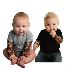 1PCS Children/'s BABY/'s Wear jumpsuits Tattoo sleeve Baby Romper