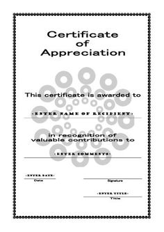 employee appreciation certificate template certificate templates