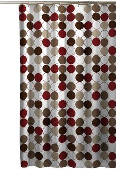 Circus Geo Geometric Circles Dots Peva Vinyl Shower Maytex Nu Cirque Fabric Shower Curtain Red By Mills Http