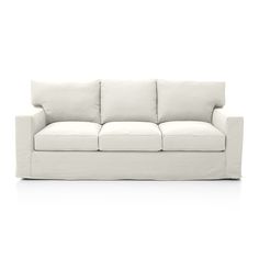 axis ii slipcovered chair and a half crate and barrel val