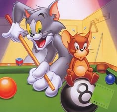 Pintura de diamantes 5D Kit de sándwich de Tom y Jerry