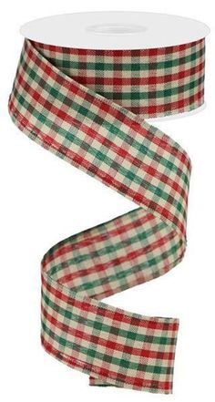 Red Black Snowflake Christmas Wired Ribbon By the Roll 2.5 X 10 YARD ROLL