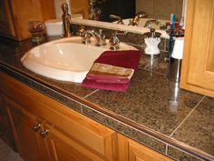 25 Best Tile Kitchen Counter Tops Images Countertops Granite Tile Kitchen Countertop Ideas Intending To Get Attractive Designs And Suggestions For Your Remodeling