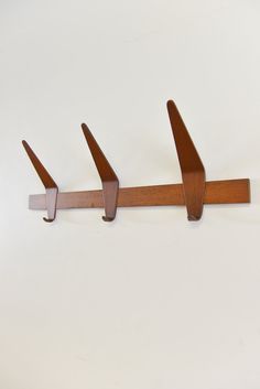 32 Best Home Decor Project Ideas Images On Pinterest Woodworking Vintage Teak Coat Hooks By Holm Sorensen