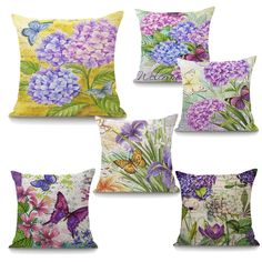 Pillow shams Flowers & Heart Pillowcase Shams (With