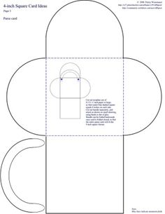 quad fold card template