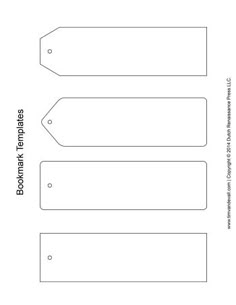 Free <strong>Printable Bookmark</strong> Blanks - coloringcastle.com Blank printable bookmark templates