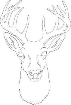reindeer head template printable