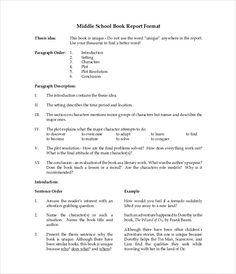 book report cover page