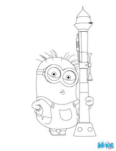 Minion From Despicable Me Coloring Page More Movie And Minions Sheets On Hellokids