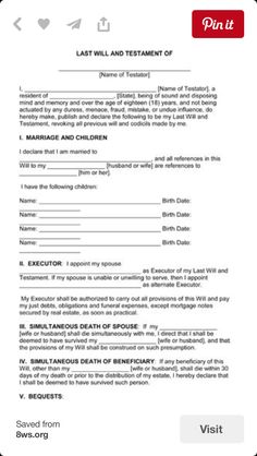 Last Will And Testament Template Form Arkansas Download Free Ms Templates Planning Arkansas Will Template