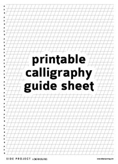 calligraphy practice sheets free
