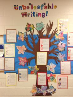 writing bulletin board idea black