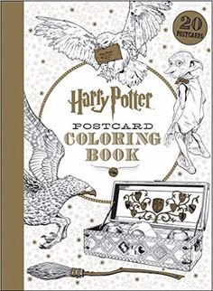 Harry Potter Postcards Adult Colouring Coloring Stress Relief Mindfulness 2016 Preorders Book Review