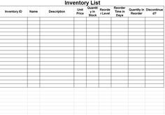 free inventory tracking spreadsheet template