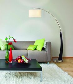 Vogue Floor Lamp With Tray Table And Usb Port Floorlamp Livingroom Bedroom Nickel Brushed Vogue Floor Lamp With Tray Table And, Vogue Floor Lamp With Tray Table And Usb Port