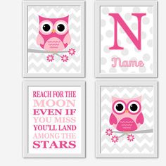 Monkey Nursery Wall Art Hot Pink Lime Green Personalized Name Monkey Nursery Wall Art Hot Pink Lime Green Personalized Name Abc Alphabet I Love You Baby Decor Room Prints Pinterest