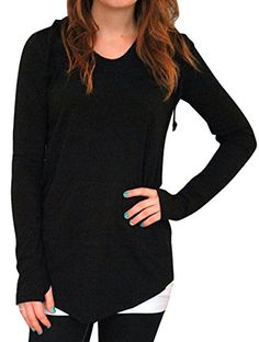 Pumsun Womens Half Coffee Half HUMEN Letter Print Long Sleeve Sweatshirt Pullover T-Shirt Tops