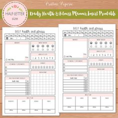 daily food log daily food tracker planner insert meal diary food cute daily food log