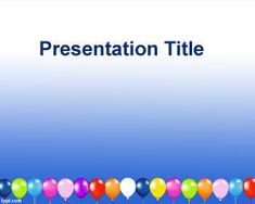 happy birthday powerpoint template as b day party background b day
