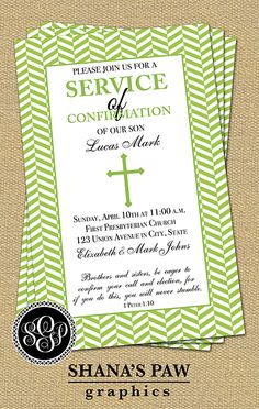 19 best confirmation invitations images on pinterest card