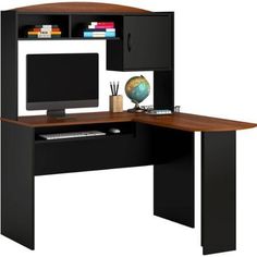 Inval Computer Work Center With Hutch Espresso Wengue Finish For Inval Computer Work Center With Hutch Espresso Wengue Finish For The Spot Pinterest Home Office Desk And Garden