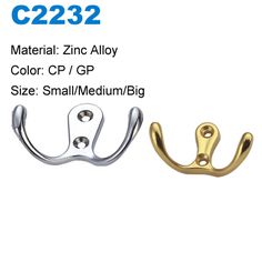 Zinc Alloy Black sourcing map Wall Mounted Hook Robe Hooks Single Coat Hanger Hanging