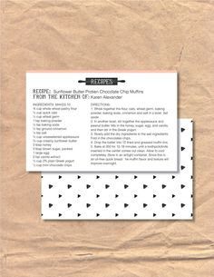 editable recipe card template free