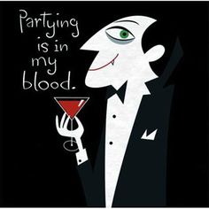 Fangtastic Vampire Haunted House Halloween Carnival Party Beverage Napkins