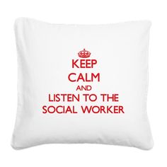 20 Best Gift Ideas For Social Workers Images On Pinterest Keep Calm And Listen To The Social Worker Square C Business Card
