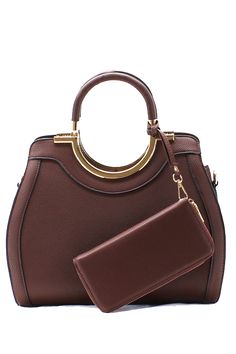 2 In 1 Handbag W Wallet Set By La Terre Fashion Pinterest La Terre Fashion Vegan Handbag With Matching Wallet Set In Coffee Siera Celeste