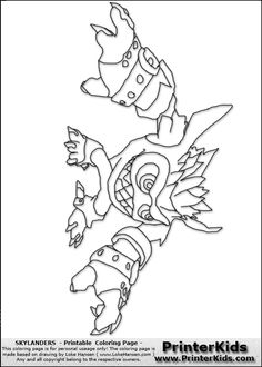 skylanderscoloringpages skylanders popfiz transformed coloring page preview