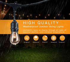 Cymas Outdoor String Lights 49ft Led Weatherproof Connectable Cymas Outdoor String Lights 49ft Led Weatherproof Connectable Lig Home Ideas And Dreams Pinterest Lighting Bulbs Porch
