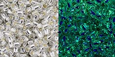 Gray Crystal //Glow Bright Green 28Grams Toho 11//0 Seed Beads Glow In The Dark