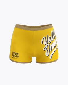 Download Fitness Shorts Mockup - Side View in Apparel Mockups on ...