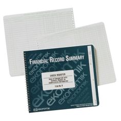 /"Monthly Bookkeeping Record with Tan Cover and 128 Pages 11x8-12/"/" Wirebound/"