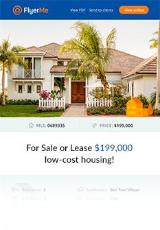 email flyers to real estate agents