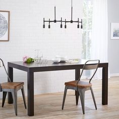 Rustic Furniture Solid Wood Dining Table & Chair Set Solid Wood Entrancing Parsons Dining Room Table Design Inspiration Rustic Furniture Solid Wood Dining Table & Chair Set Solid Wood Mesmerizing Parsons Dining Room Table Review
