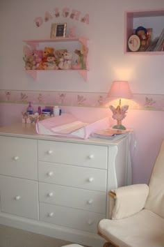 8 Best Fairies Nursery Baby Images On Pinterest Fairy Nursery Room Painted In 2 Tone Pink And Compliment With A Beautiful Wall Border White Furniture