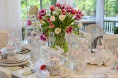 Easter Spring Table Setting with Tulip Centerpiece | Pinterest ... Easter Spring Table Setting with Tulip Centerpiece | Pinterest ...