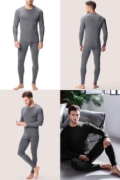 Baleaf Collants thermiques de course /à pied pour homme