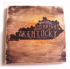 My Old Kentucky Home Painting On Wood State The Sun Shines Bright On My Old Kentucky Home Wood Print By Cardaroo Products