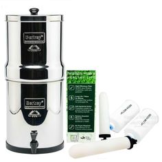 9 Earth Elements + PF-4 Budget Berkey Light System with Fluoride Water filters